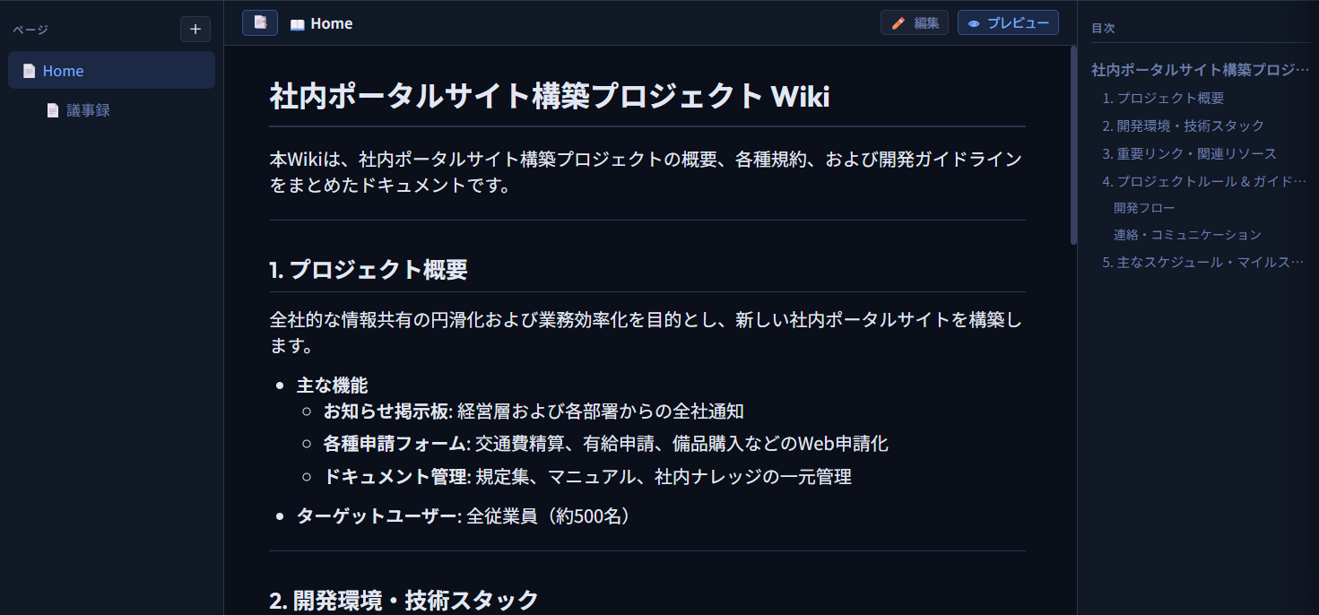 Wikiビュー